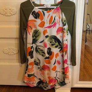 Charming Charlie shirt with 3/4 length sleeves